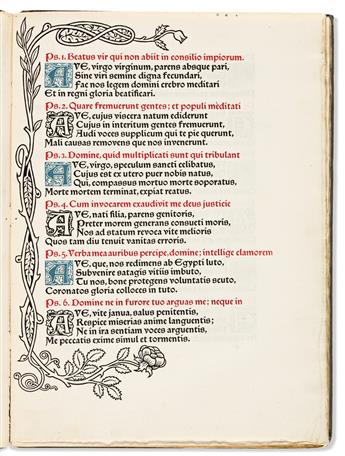 (KELMSCOTT PRESS.) Laudes Beatae Mariae Virginis.